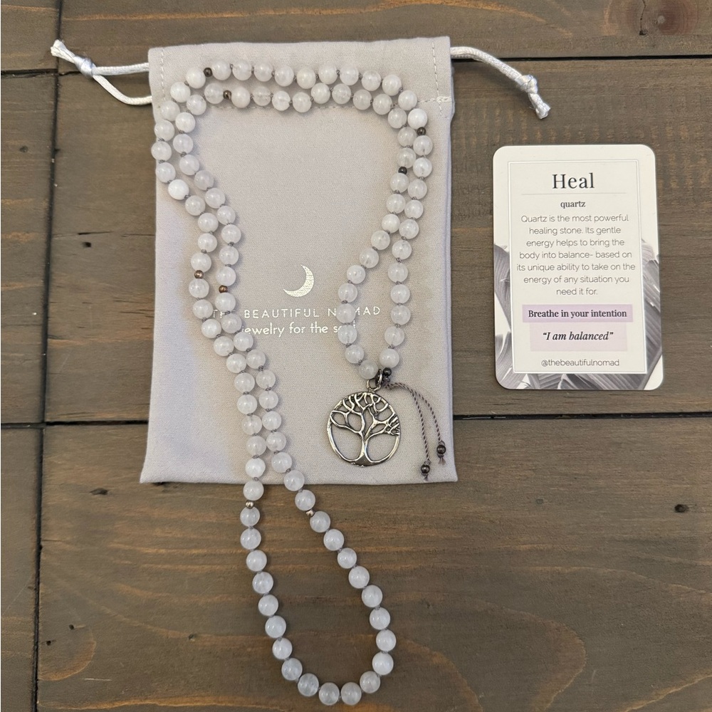 The Beautiful Nomad - Quartz Heal Mala Pendant necklace